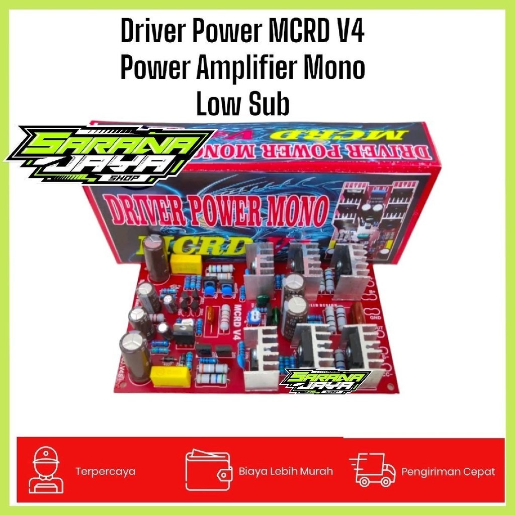 Driver Power MCRD V4 Power Amplifier Mono Low Sub