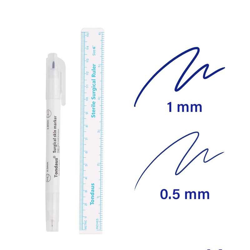 AS - Tondaus Medical Skin Marker Double Head Tip Spidol Kulit Operasi - T15
