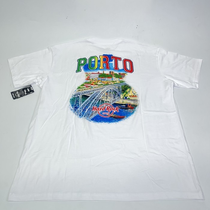 Hard Rock Cafe Porto Oporto Portugal V20 City Tee Vintage T Shirt T-Shirt Merchandise Baju Kaos Tee 