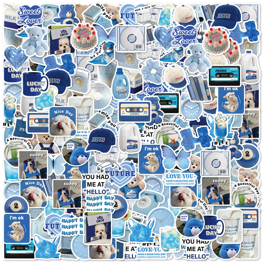 

50pcs Simple Mood Creative Graffiti Stickers Decorated Laptop Motorcycle Suitcase Classic Toy Clipboard Waterproof PVC Decals