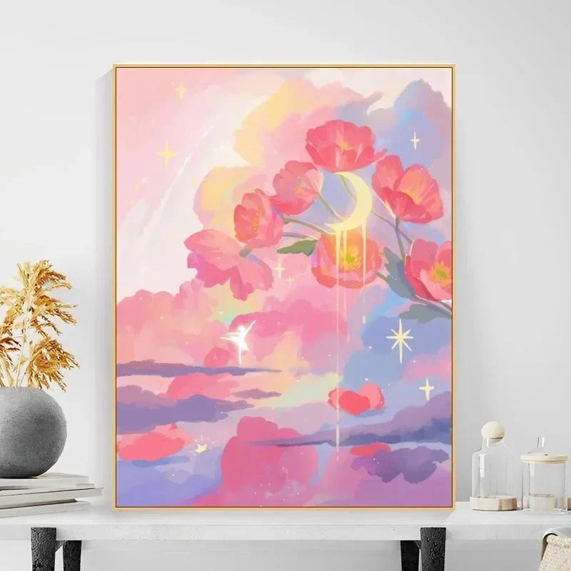 

3210561Digital oil painting living room decorative painting sofa background wall hanging painting