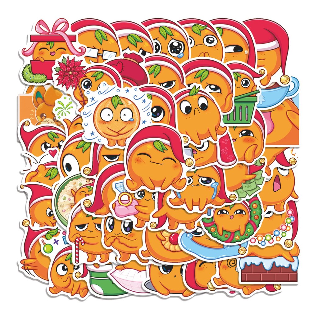 

COD 50 Pcs Stiker MANDARINKA Lucu Anti Air Untuk Dekorasi Notebook Sepeda Skateboard Handphone
