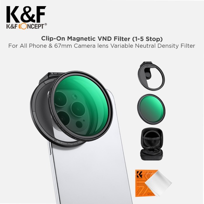 KNF Concept ND2-32 Magnetic Filter Variable for Smartphone Handphone HP K&F Concept