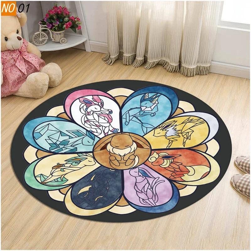 

40/60cm Pokemon Cushion Pillow Eevee Cute Anime Mewtwo Carpet Bathroom Non-slip Mat Kawaii Chair Cushion Gift for Children Kid