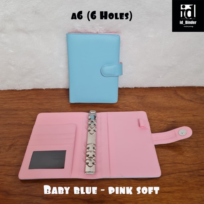 

Promo Diskon~[Limited Stok] BINDER A6 KOMBINASI WARNA KULIT JERUK SINTETIS - BABY BLUE-PINK