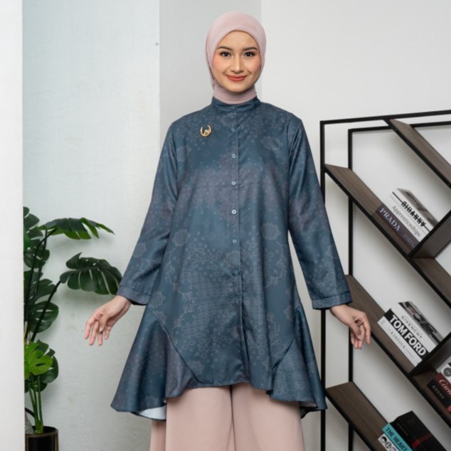 NEW -ZM Zaskia Mecca - New Vee Tunik - Romansa Khatulistiwa - Edisi Majegau - Night, S