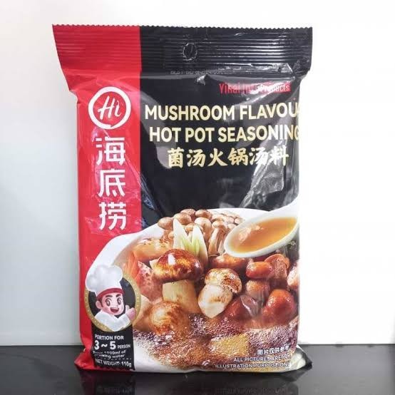 

Haidilao Hai Di Lao Mushroom Flavour Hot Pot Seasoning 110gr - Kaldu Bumbu Penyedap rasa Jamur Instant - Malaysia