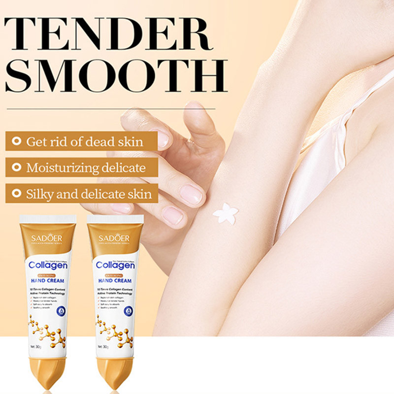 [Alivee]SADOER Collagen Anti Wrinkle Hand Cream Anti Drying Cracking Hand Cream Moisturizing Hand Cr