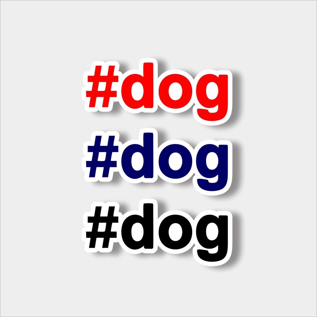 

Stiker distro stiker brand #dog bahan graftac anti air