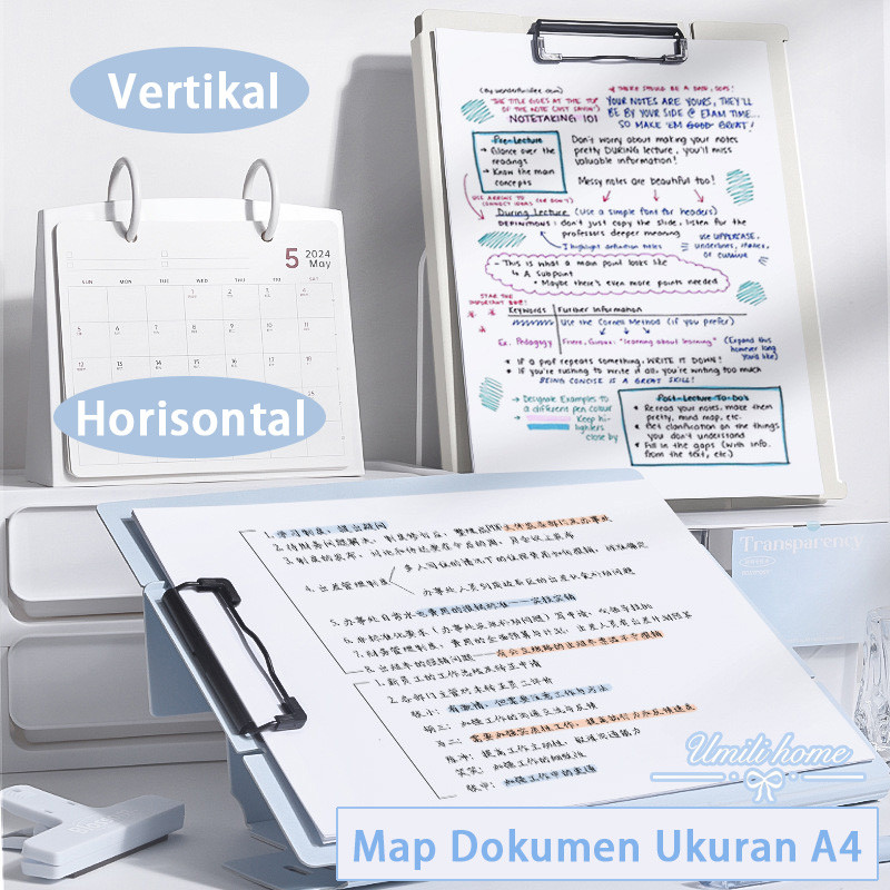 

Papan Jalan A4 Aesthetic / Papan Ujian Clip Board 2in1 Warna Pastel Pp Foam Clipboard F4 /Map Plastik Dokumen