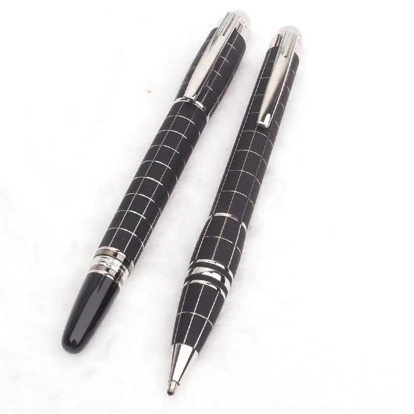 

Elegant MB Monte Star Ballpoint Rollerball Pen Metal Rubber Black Writing Fountain Pens with Diamond Office Supplies