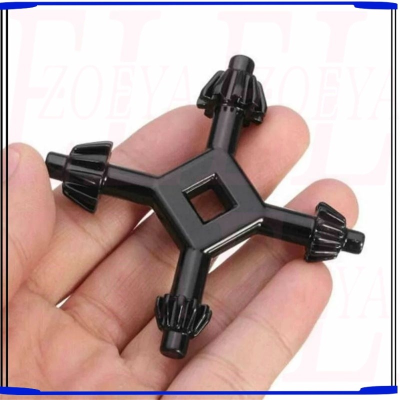 Baru Kunci Bor Kepala Bor 4 Cabang / Drill Chuck Key 4 IN 1 UNIVERSAL