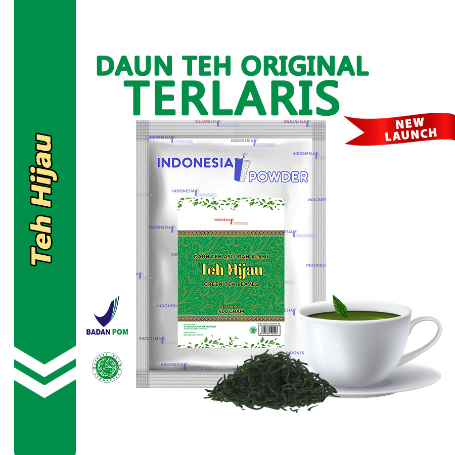 

Daun Teh Hijau Alami Organik Green Tea Original Tanpa Campuran 400 Gr