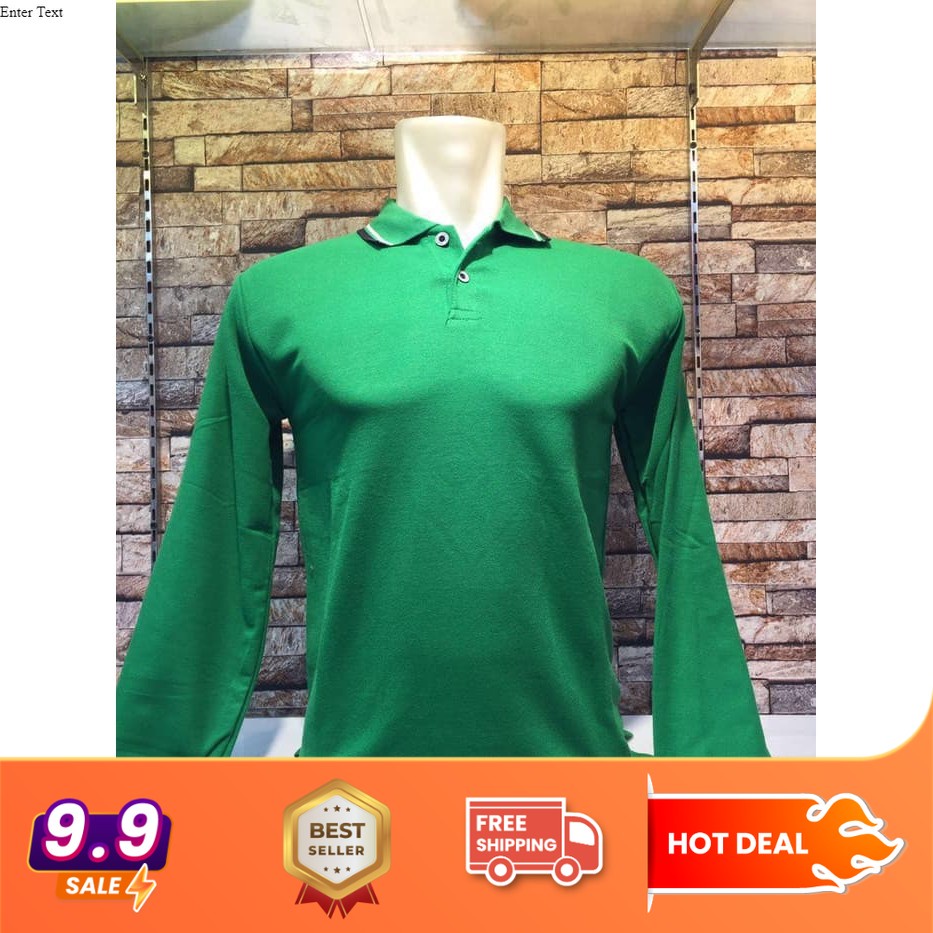 POLO LENGAN PANJANG LIST WARNA FUJI - KAOS KERAH LENGAN PANJANG - KAOS PANJANG PRIA