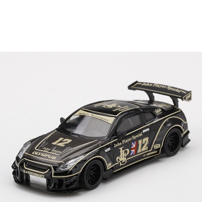 TOY27 Scale 1/64 LB WORKS Nissan GT-R R35 Type2 Rear Wing Version 3 JPS RHD