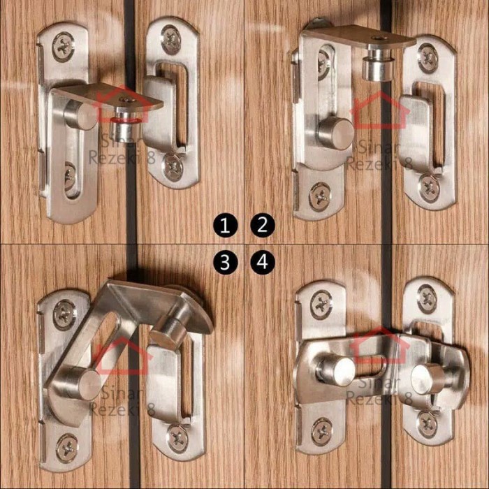 ✨Murah✨ -Grendel Sudut Kait M / Cantol Pintu Kunci Gembok Kamar Slot Jendela