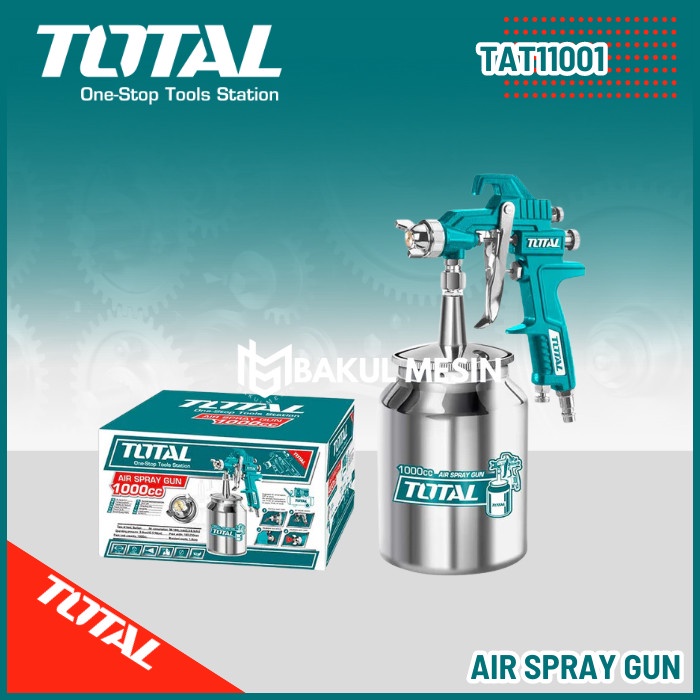 TOTAL TOOLS TAT11001 air spray gun tabung bawah 1000ml semprot cat
