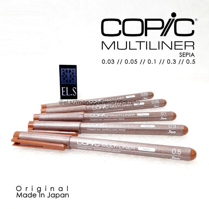

[Best Seller] Copic Multiliner Sepia - 03