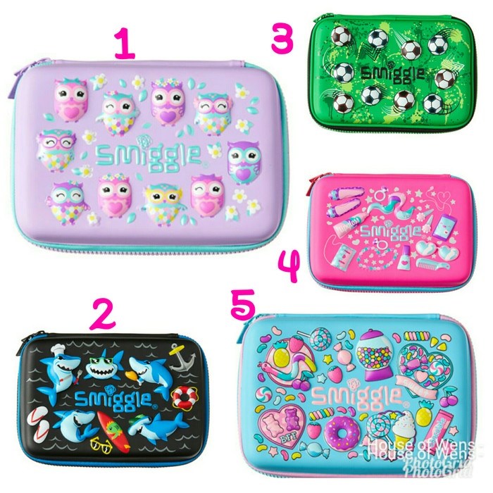 

[Promo] SMIGGLE HELLO SCENTED HARDTOP PENCIL CASE - TEMPAT PENSIL SMIGGLE - Fuchsia