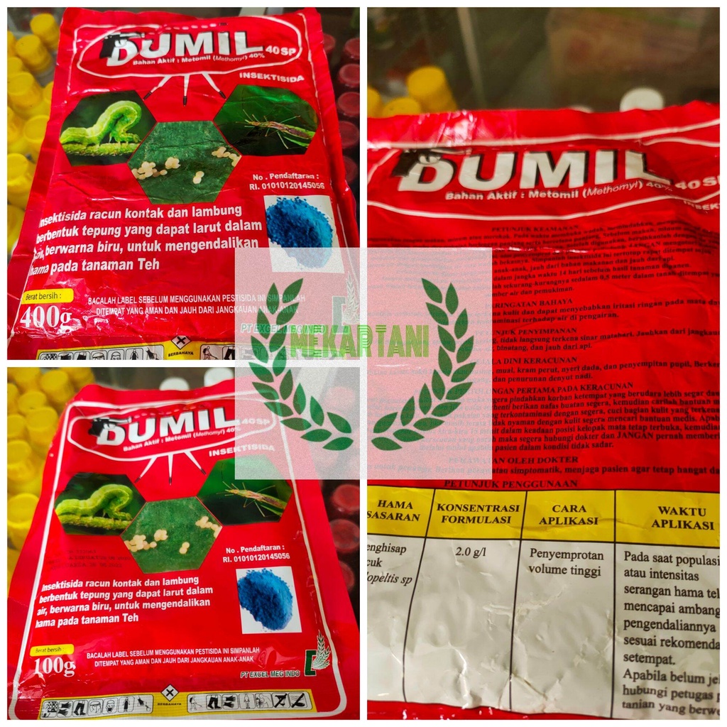 insektisida Dumil 40SP 400 gram & 100 gram / obat ulat DUMIL 40SP