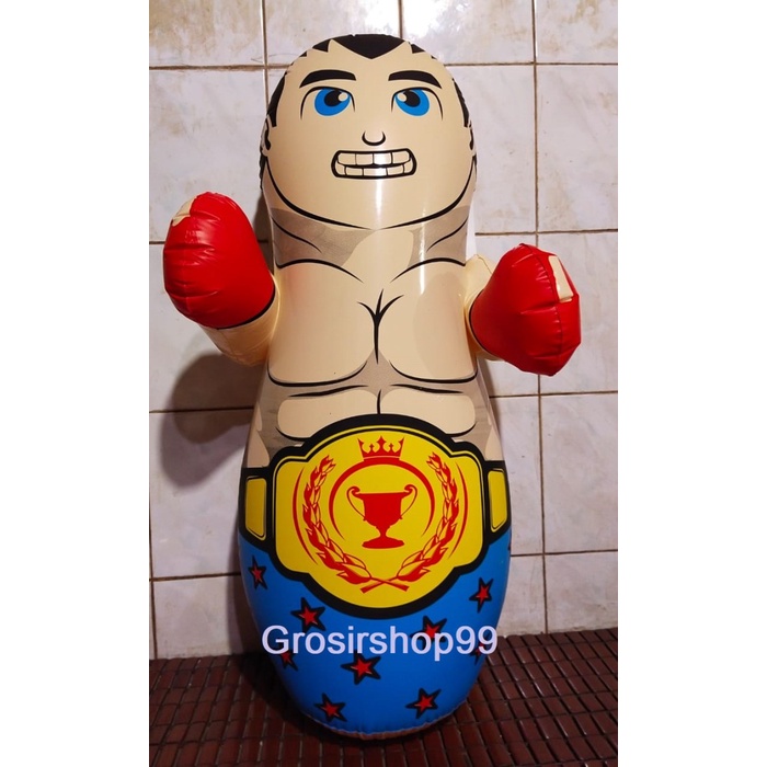 Boxing / Boneka Samsax Tinju Lokal Badut, Spongebob, Patrick SNI - Spongebob