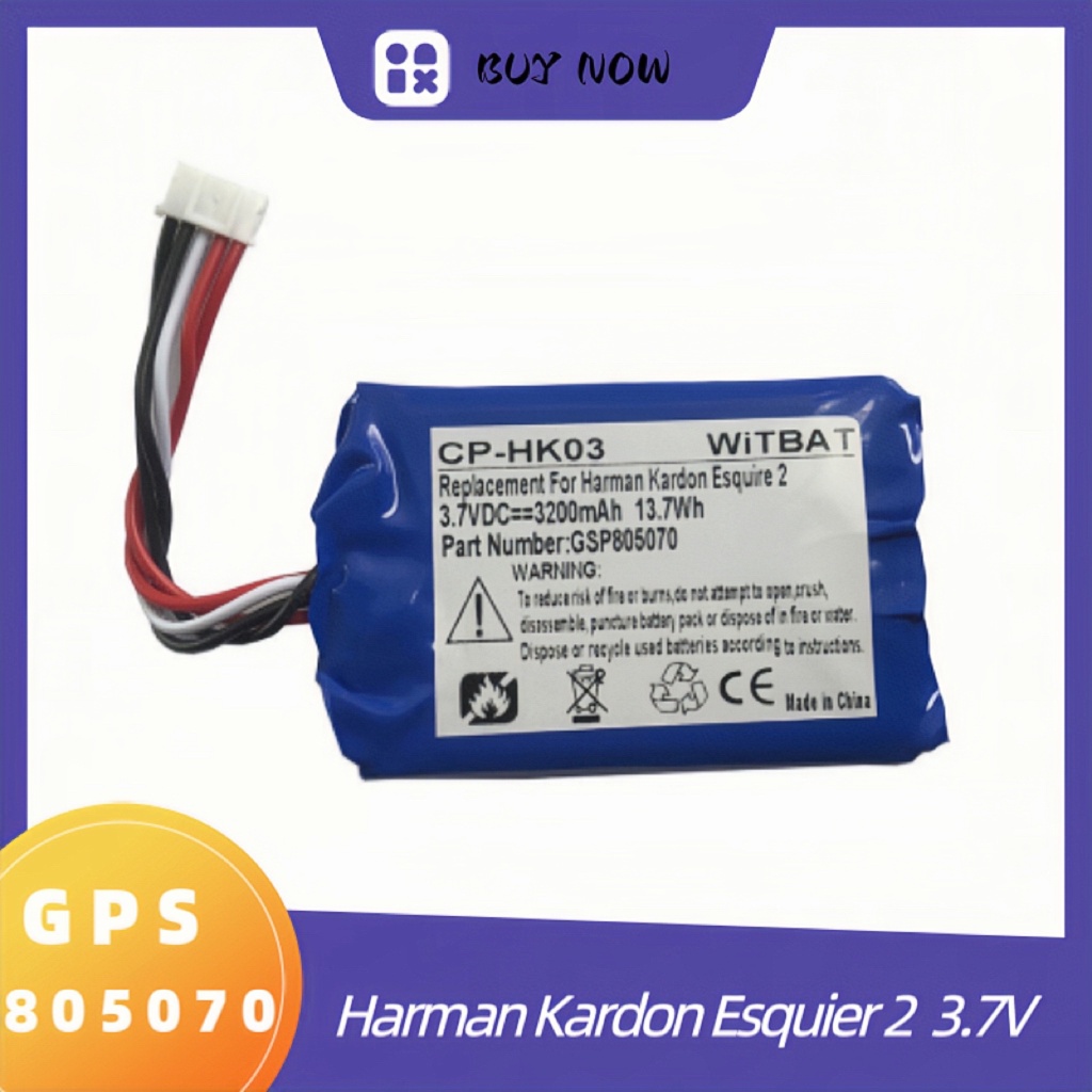 Battery Replacement HK Harman Kardon Esquire 2 - CP-HK03 - GSP805070 - 3.7Vdc