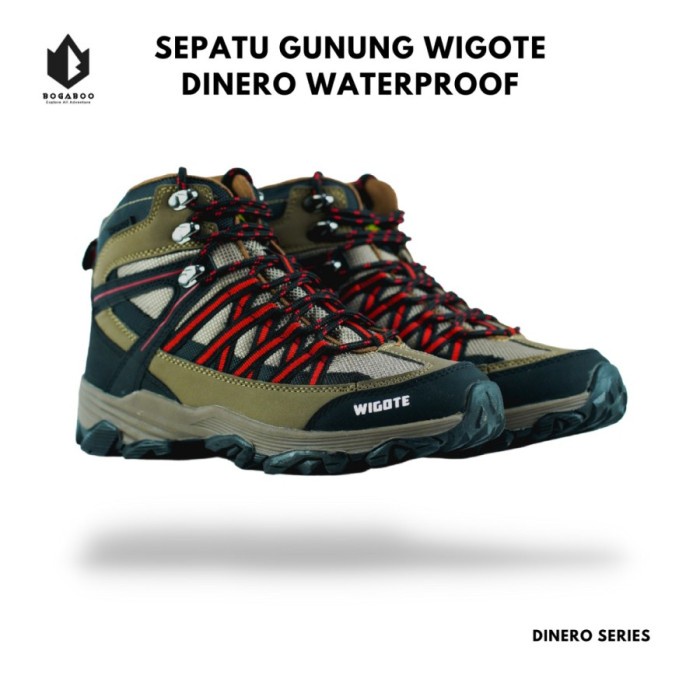 Sepatu Gunung Wigote Dinero Waterproof - Sepatu Hiking Trekking - Outdoor - Indoor