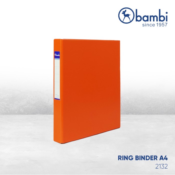 

Bambi 3 Ring Binder A4 - 2132 - Orange