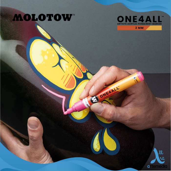 

Spidol Permanen Warna Molotow One4All 2mm Acrylic Paint Marker - ZINC YELLOW
