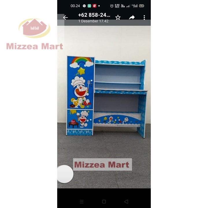 MizzeaMart Meja Belajar Anak/ Meja Belajar Karakter -DORAEMON