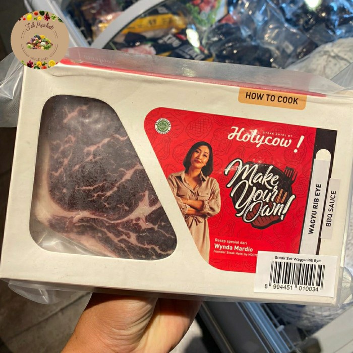 

Holycow Wagyu Ribe Eye Steak | Wagyu Steak 200 grm