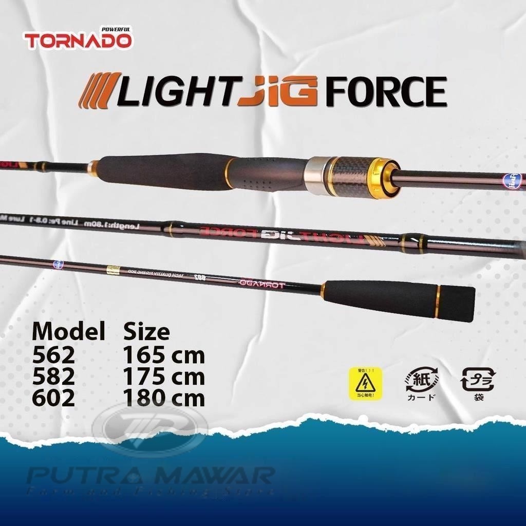 Joran Tornado Light Jig Force II Z Optimal Series Jigging  562 582 602 Panjang 165 175 180 Cm Materi