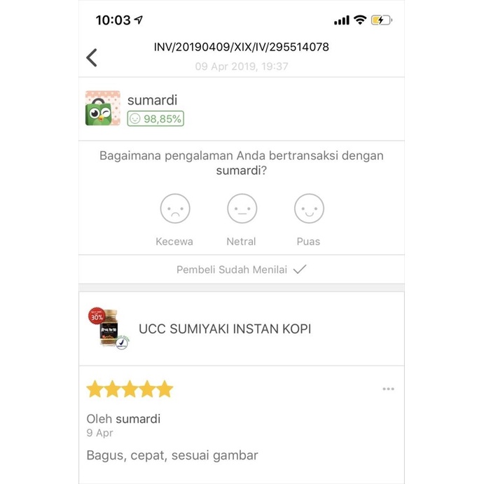 

✨PROMO✨ -UCC SUMIYAKI INSTAN KOPI