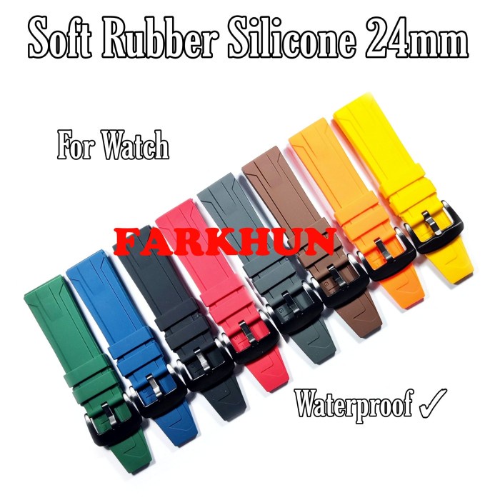 custemstore32_id Promo COD STRAP RUBBER ORIGINAL AC EXPEDITION 24 MM FREE PEN BAND KARET TALI JAM - 