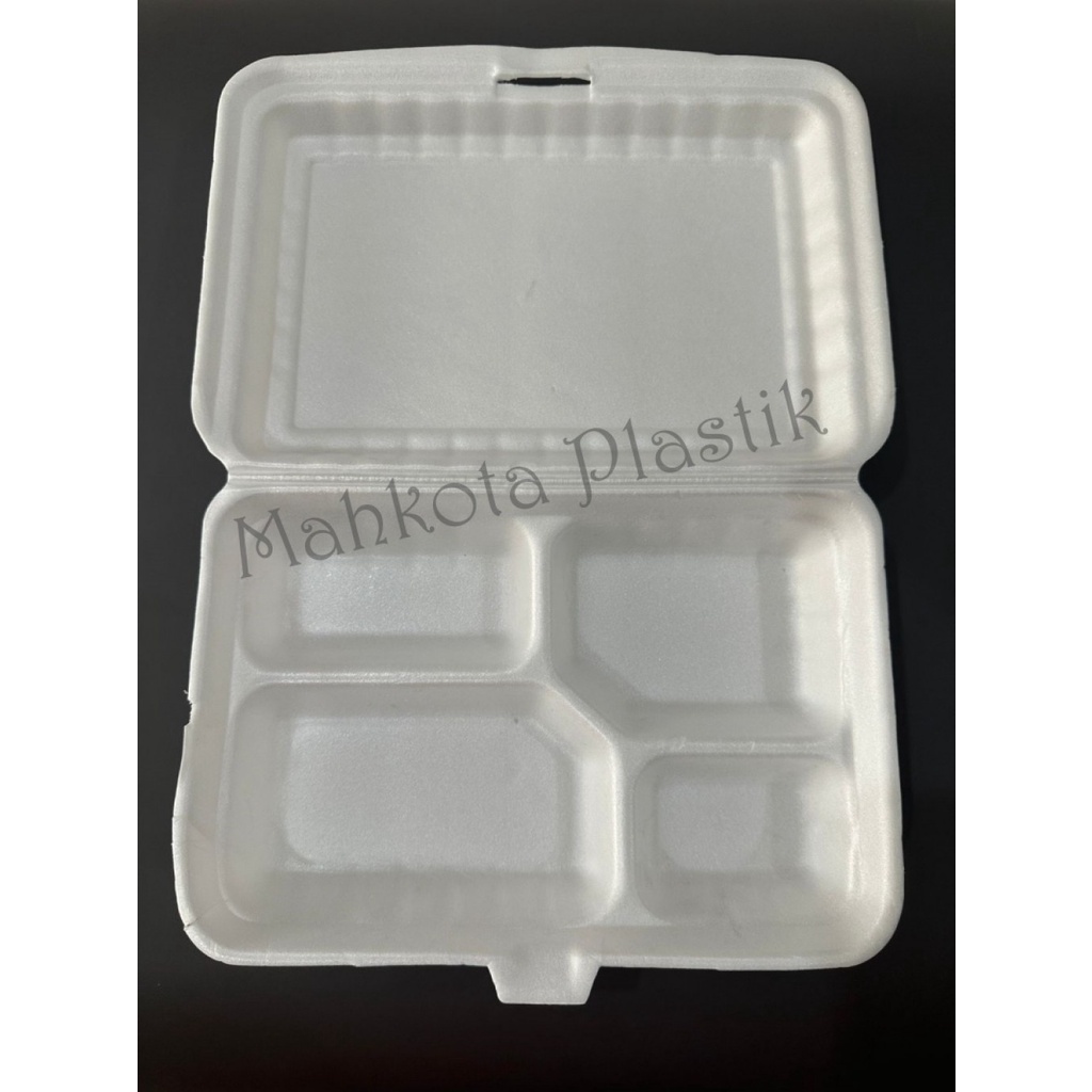 Styrofoam Lunch Box Kotak Makan Lux L-04S isi 50pcs