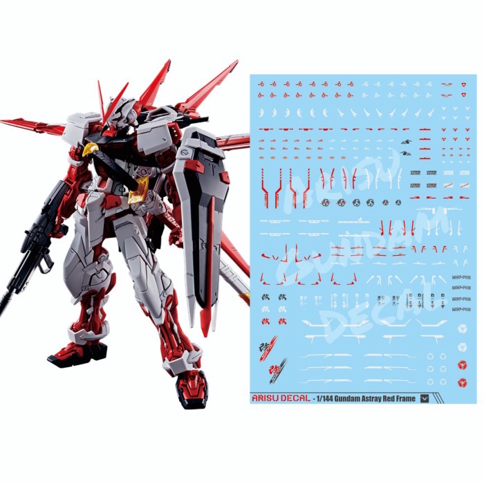 Water Slide Decal Gundam Astray Red Frame HG RG 1/144 Arisu Decal - Jakarta, 1/144 NJ27