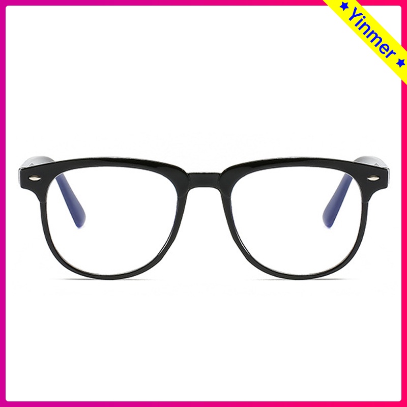 

COD✨ Kacamata Dekoratif Wanita Kacamata Komputer Datar Bingkai Kacamata Vintage Persegi -Yinmer