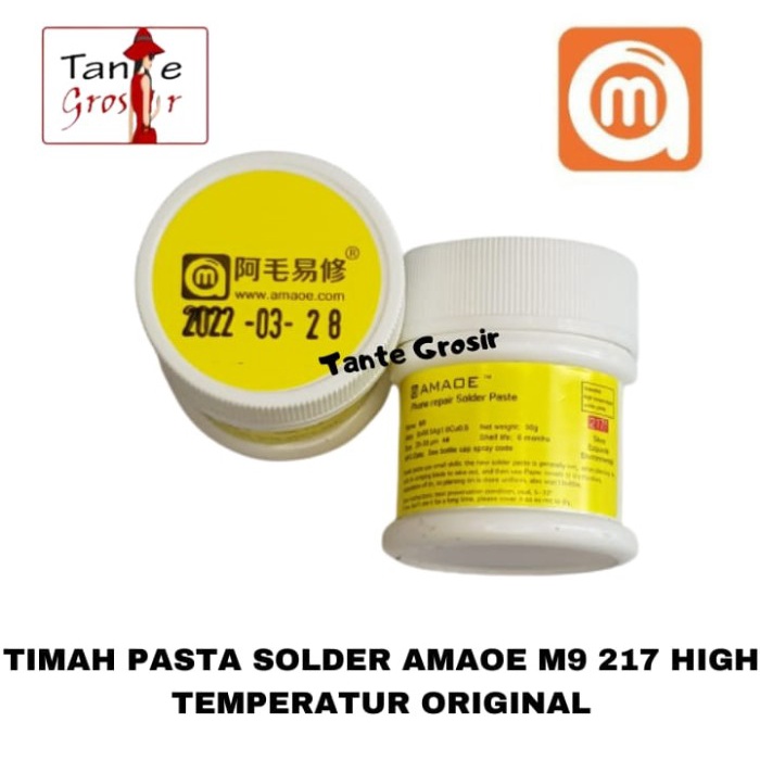 TIMAH PASTA AMAOE M9 217 HIGH TEMP PASTA SOLDER SOLDERING PASTE ORI