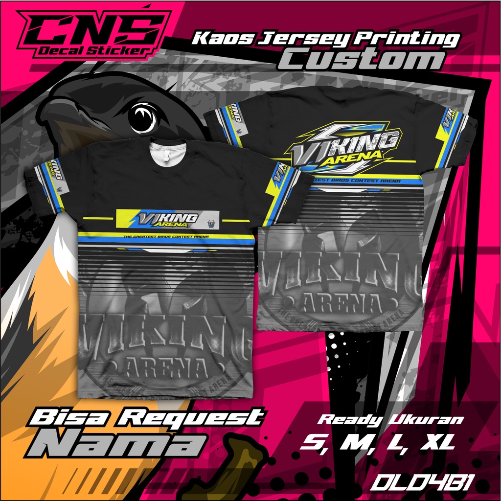 Kaos Jersey Burung Full Printing Custom VIKING ARENA High Quality Bisa Request