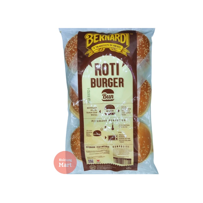 

Bernardi Roti Burger Wijen isi 6 Buns / 6pcs