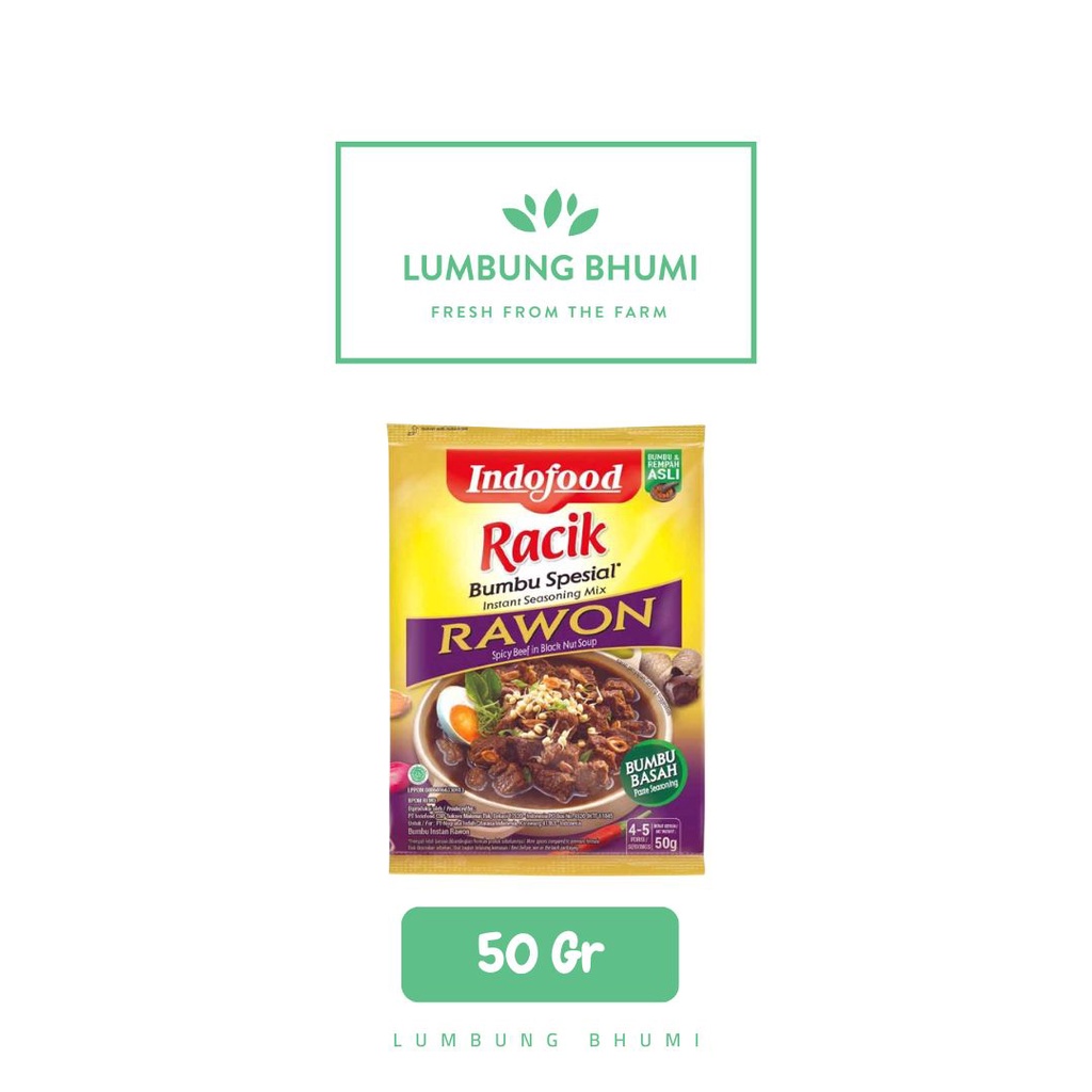 

RACIK Bumbu Rawon 50 Gr 1 Pcs - Lumbung Bhumi