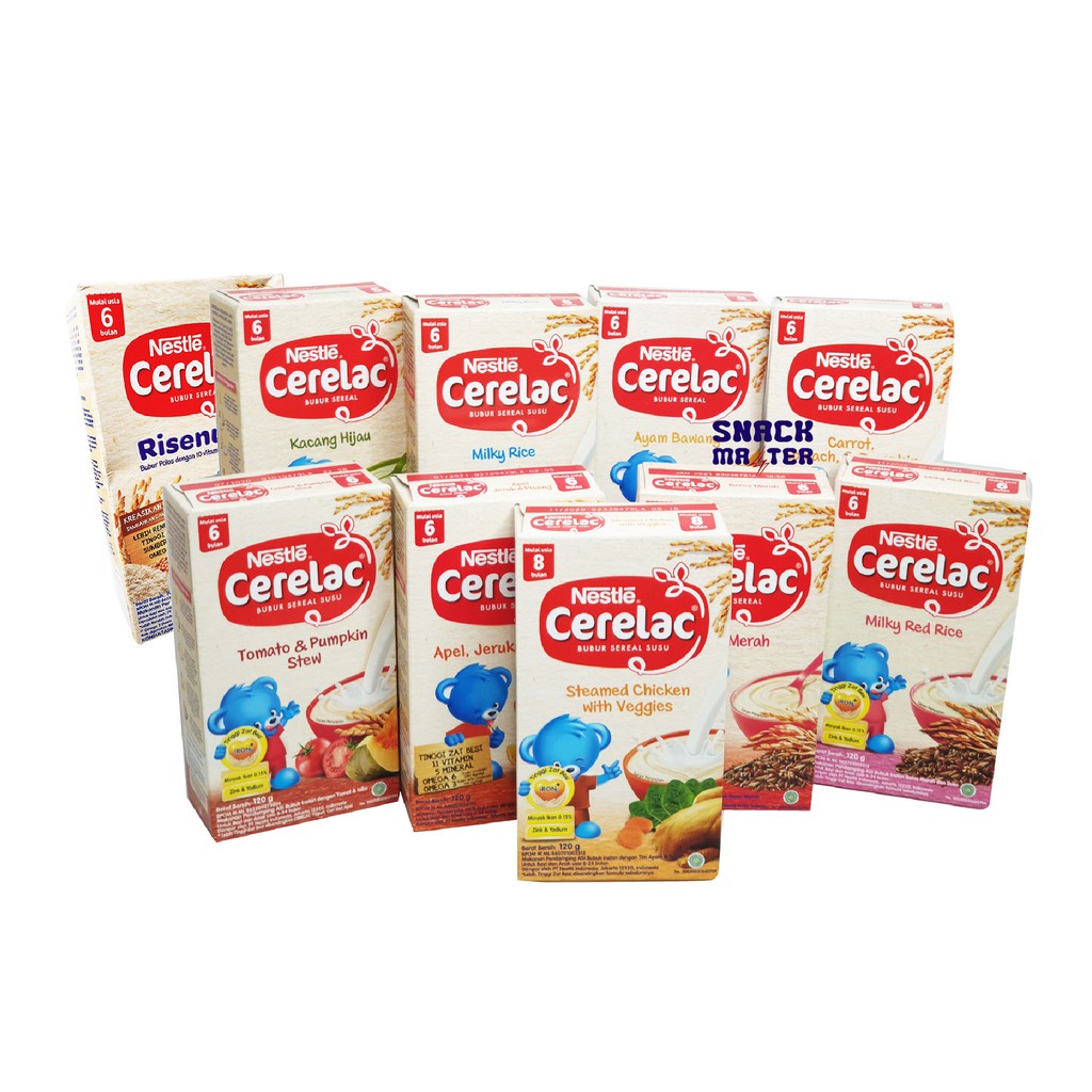 Cerelac Bubur Bayi Homestyle 6 Bulan BOX - Netto 120 gr.
