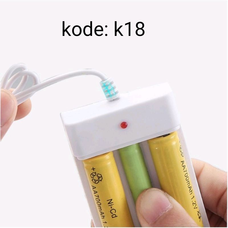 CHARGER BATRE AA / AAA 3 SLOT / ALAT CAS BATERAI A2 A3 CHARGER BATRE