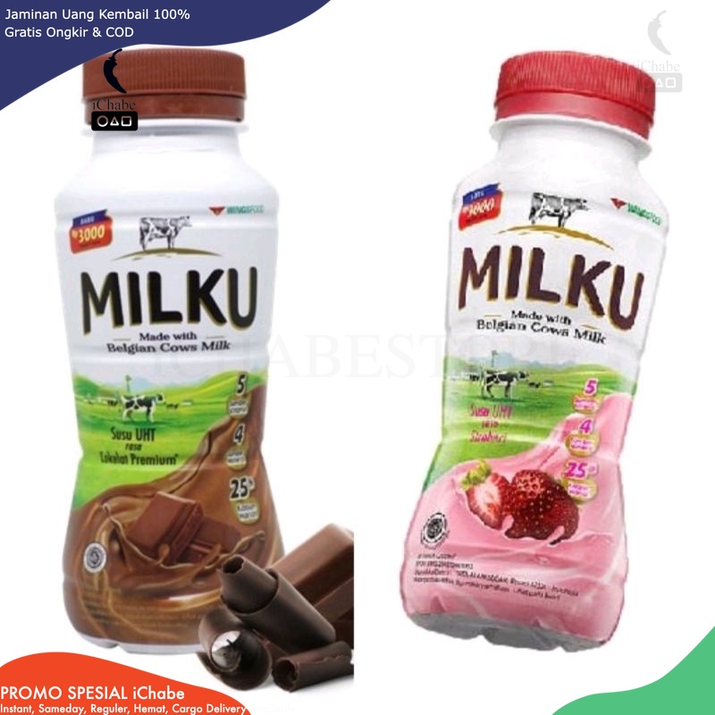 

[BISA COD] DS MILKU susu 200ML Rasa Coklat/strawberry