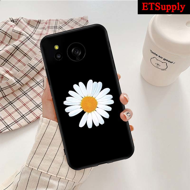 Phone Case Sharp Aquos R9 R10 Pro Sense 9 10 8 6 6S Back Cover Soft Glossy Back Casing + Chrysanthem