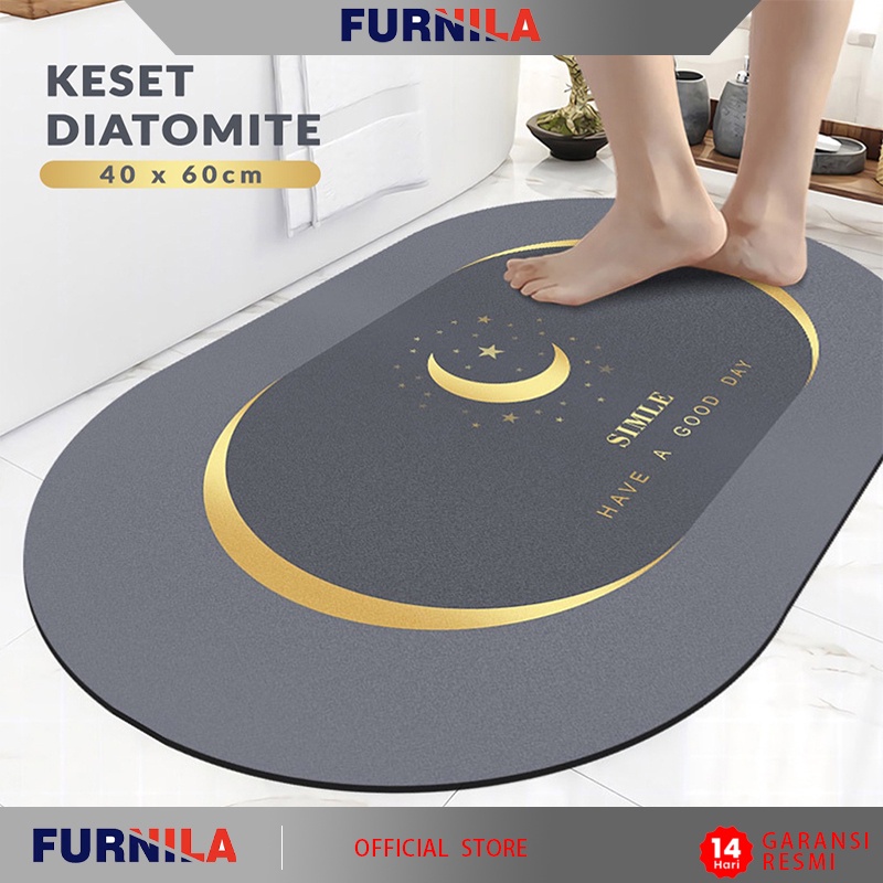 Keset Kaki Kamar Mandi Keset Diatomite Anti Bau Cepat Kering Keset Diatomite Original Keset Diatomit