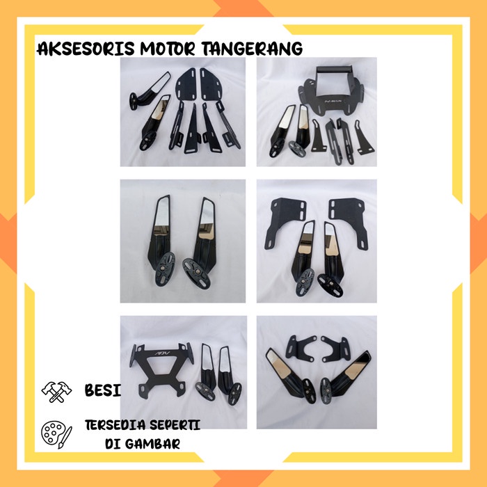 BRACKET SPION UNIVERSAL WINGLET CNC 250FI R25 NMAX OLD NEW XMAX 23 ADV