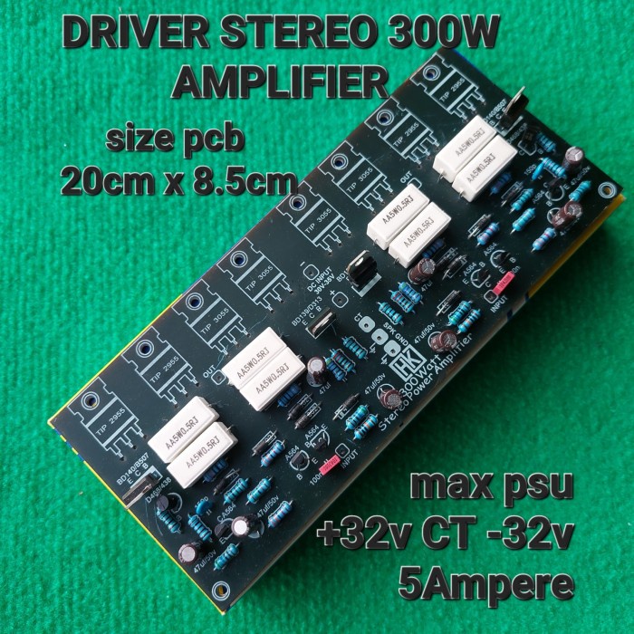 KT002 STEREO POWER AMPLIFIER 2X 300w HK kit pcb driver ocl modul 8tr GAP27