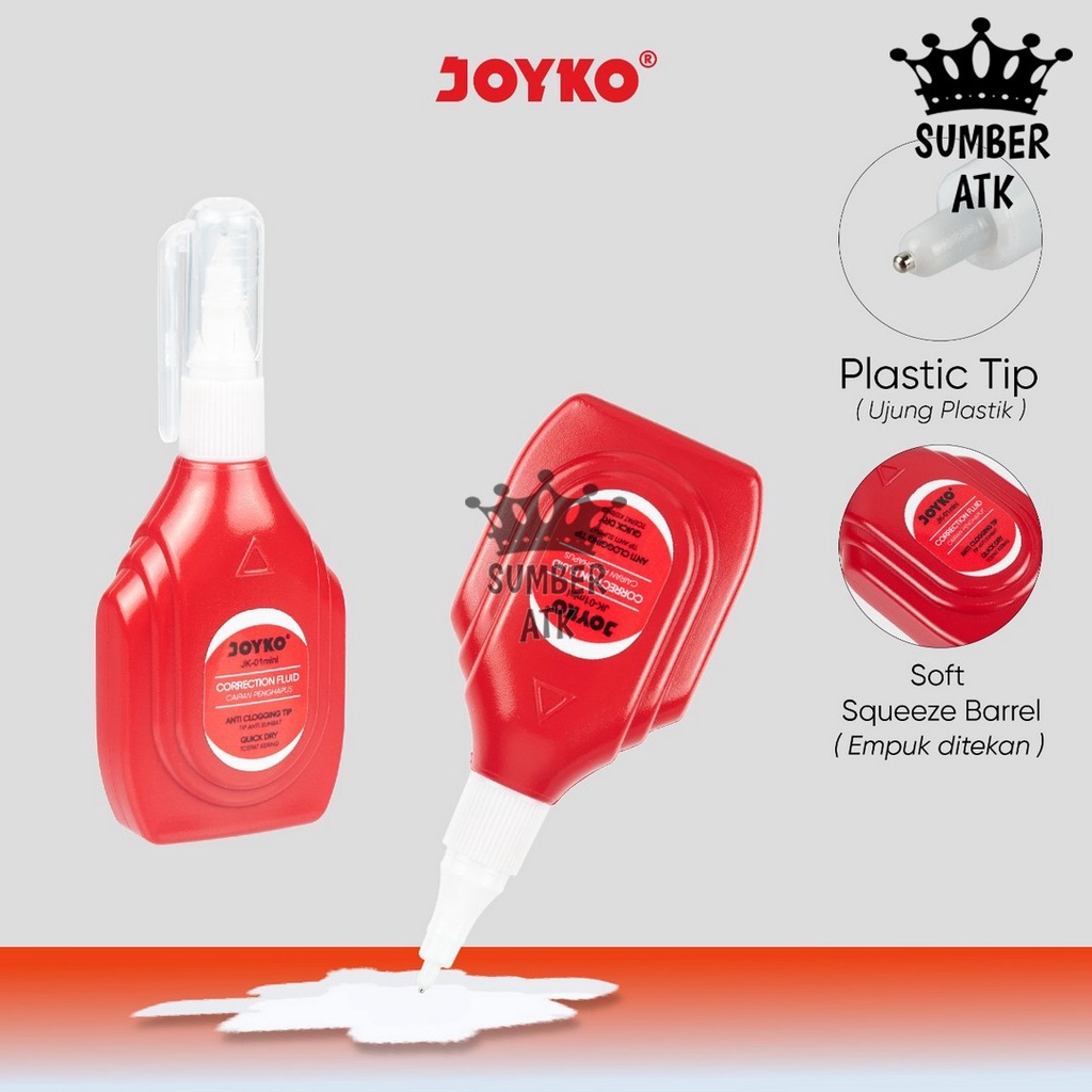 

Correction Fluid Cairan Koreksi Penghapus Cair Joyko JK-01 Mini