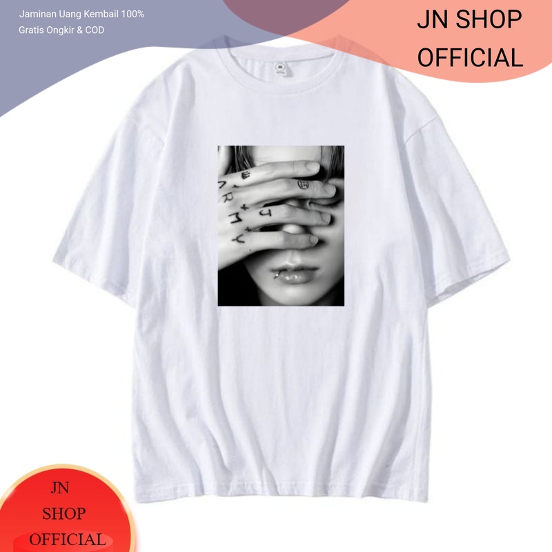 JNSHOP Kaos kpop Jungkook Bangtan Foto Pamer Tato Army JK